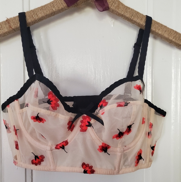 Lou-Paris Rouge Bra - Picture 3 of 5